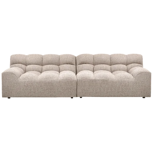 Bank Vintean polyester naturel 3-zits 280 cm