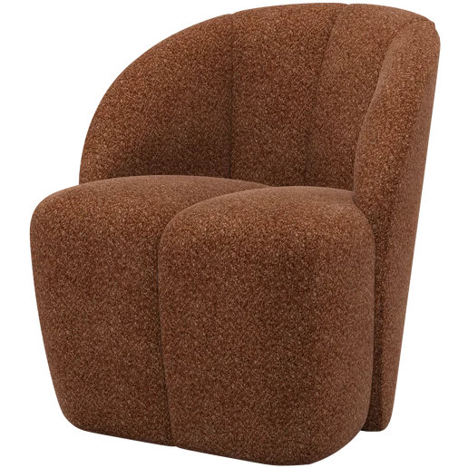 Fauteuil Peris chenille bruin 68 cm
