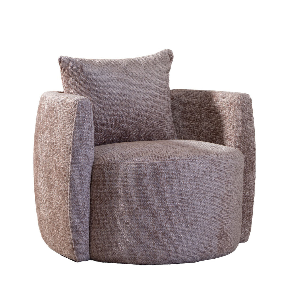 Fauteuil Talo chenille roze