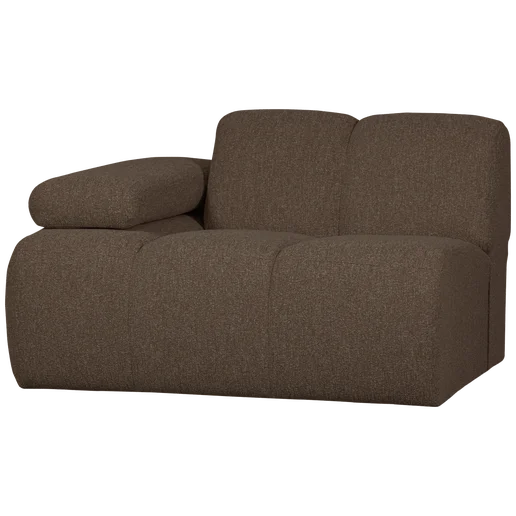 Bank Gramoro 1-zits links 124 × 74 cm hoog
