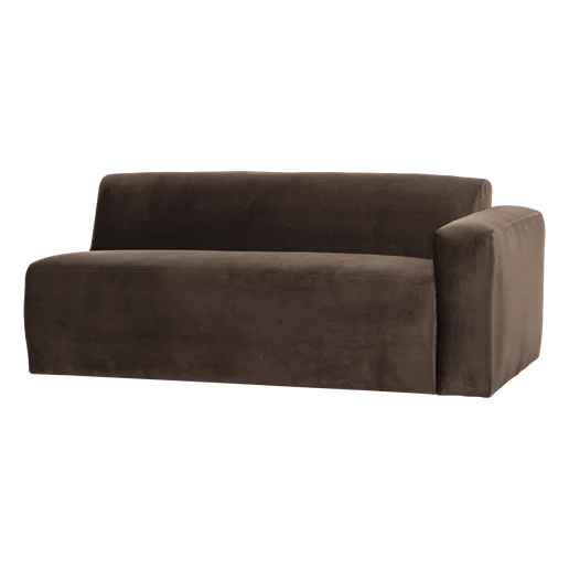 Bank Halto velours 2-zits rechts 185 cm
