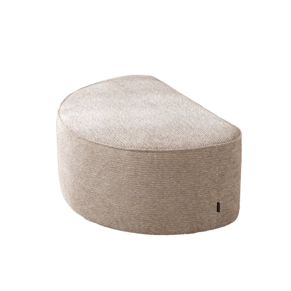 Poef Lorna polyester taupe 58 cm