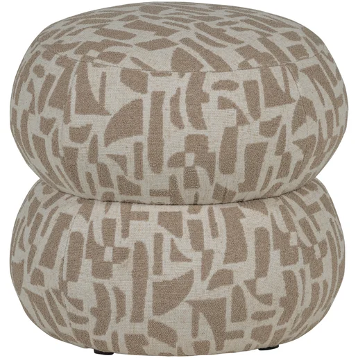 Poef Corel polyester beige 43 cm