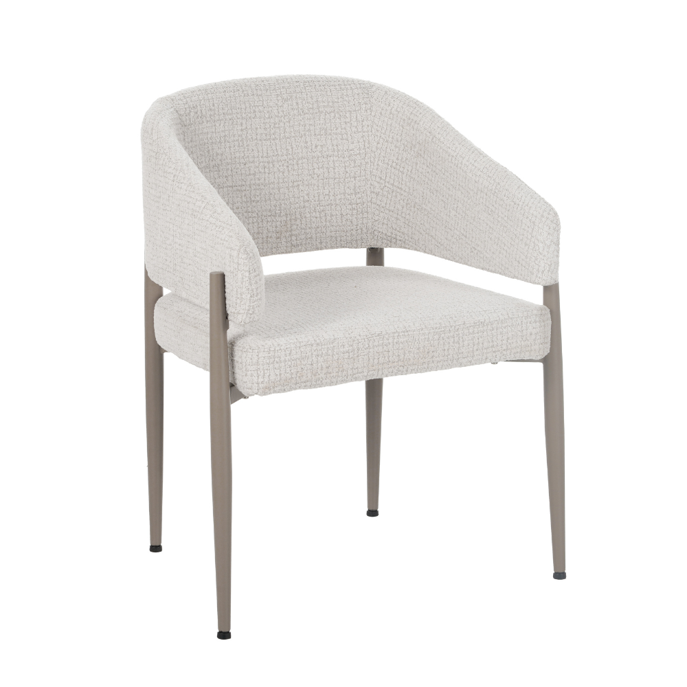 Stoel Galen metaal beige