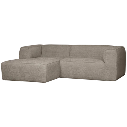 Chaise longue Zelia naturel links 254 × 73 cm hoog