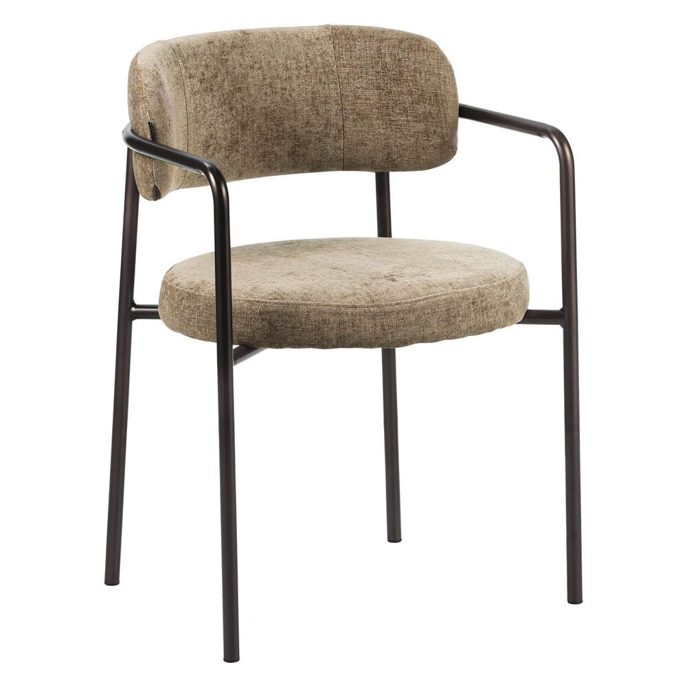 Stoel Lanna velours taupe