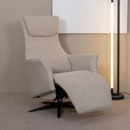 Fauteuil Core royal bouclé naturel 110 74 × 112 cm hoog