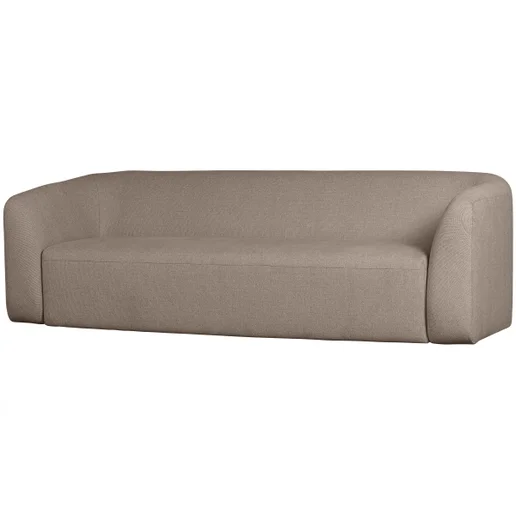 Bank Valnaon polyester bruin 3-zits 240 cm