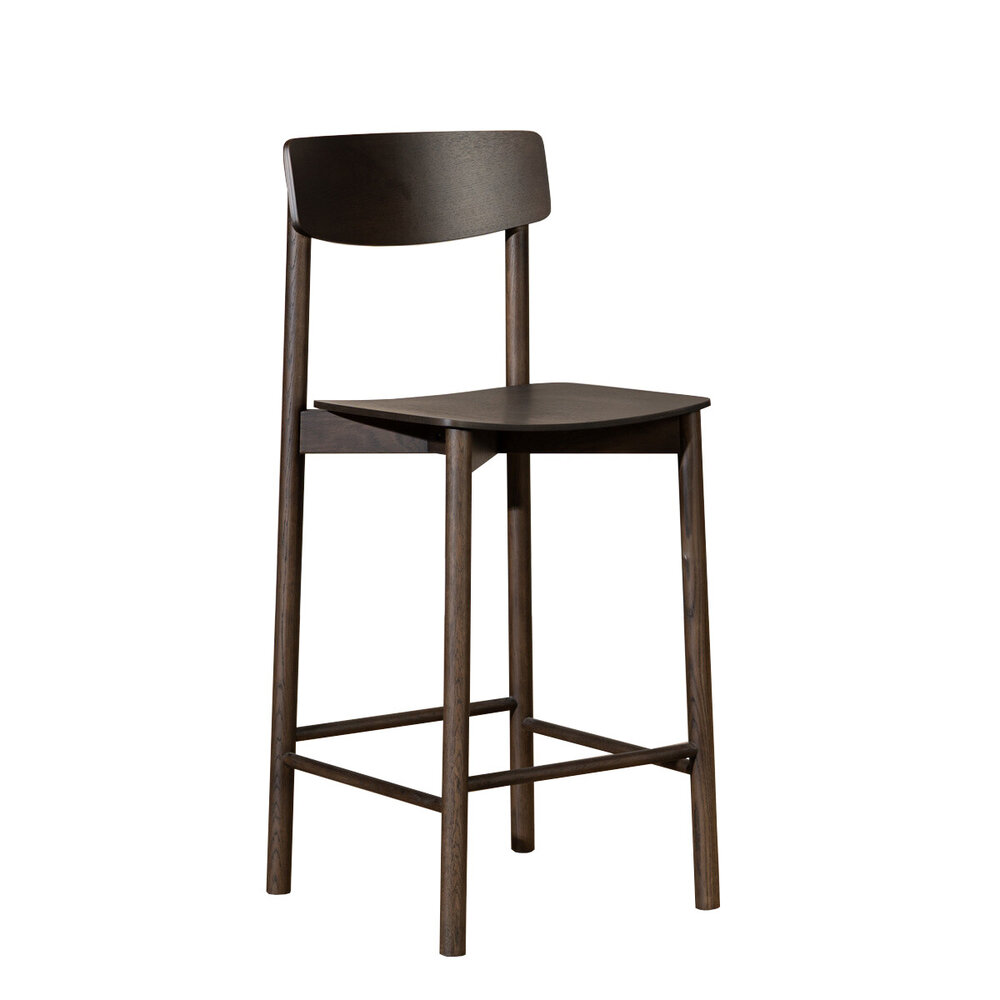 Barkruk Fenio multiplex walnoot 68 cm