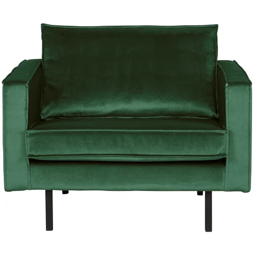 Fauteuil Calia velours groen
