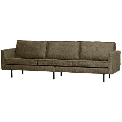 Bank Kormois velours groen 3-zits 277 cm