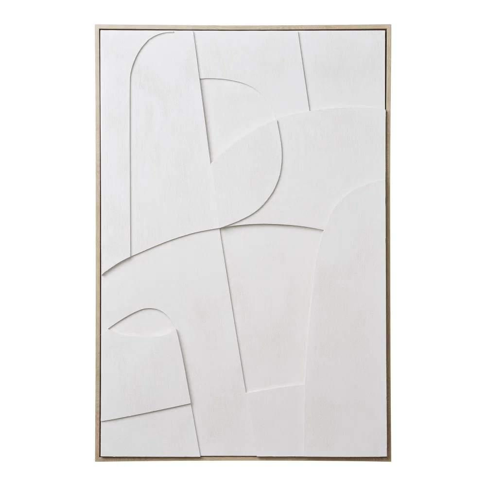 Wanddecoratie Belis MDF wit