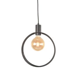 Hanglamp Melon metaal zwart 30 cm