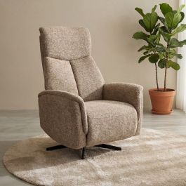 Fauteuil Brais royal bouclé mushroom 170 74 cm