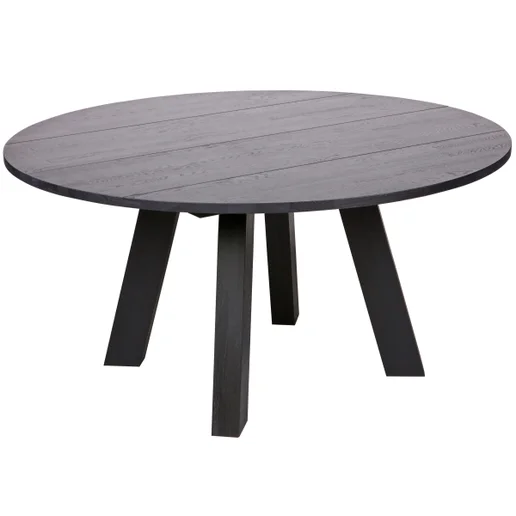 Eettafel Calis eiken zwart Ø150 cm