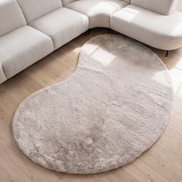 Vloerkleed Pero polyester licht taupe 230 × 1 cm hoog