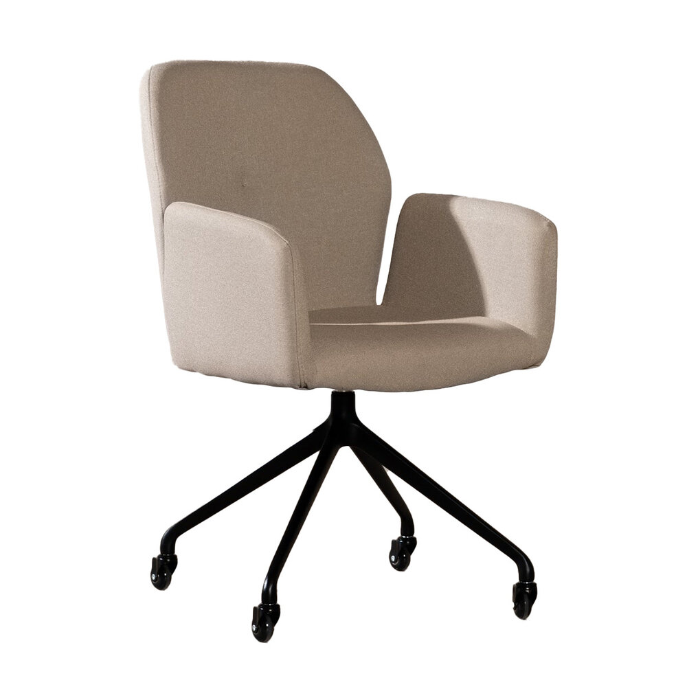Stoel Ale gerecycled polyester taupe 57 cm