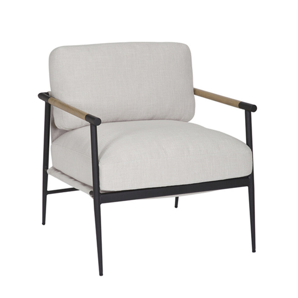 Fauteuil Zanto polyester gebroken wit
