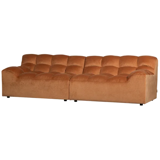 Bank Elvevo polyester oranje 3-zits