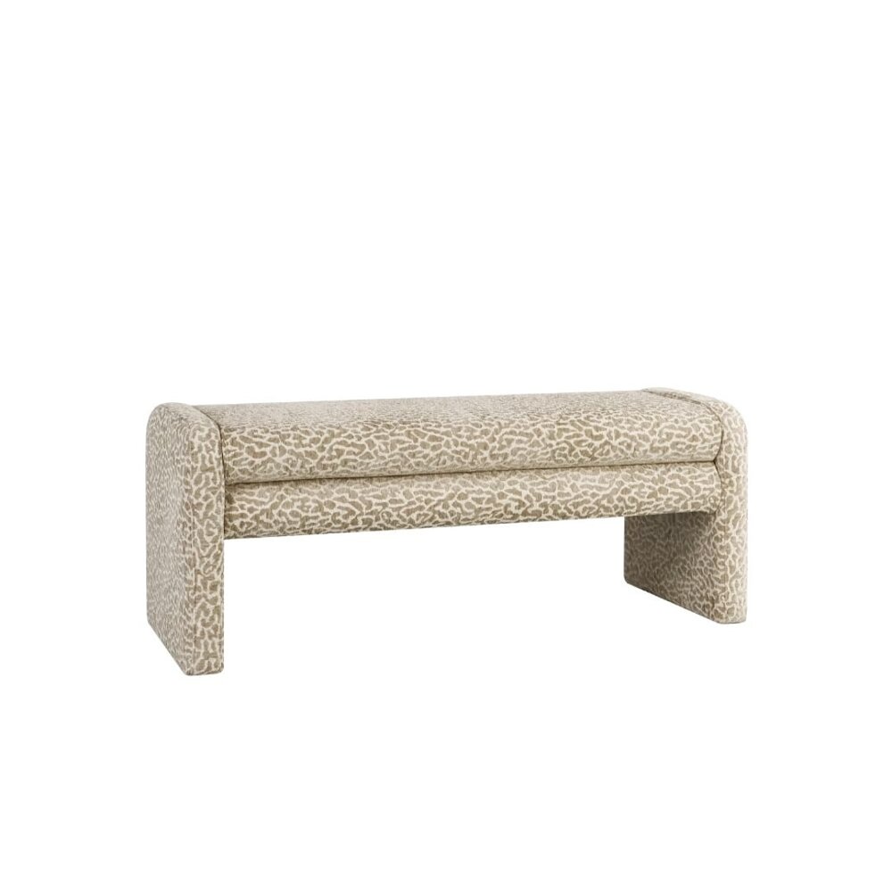 Bankje Kalto metaal taupe 100 cm
