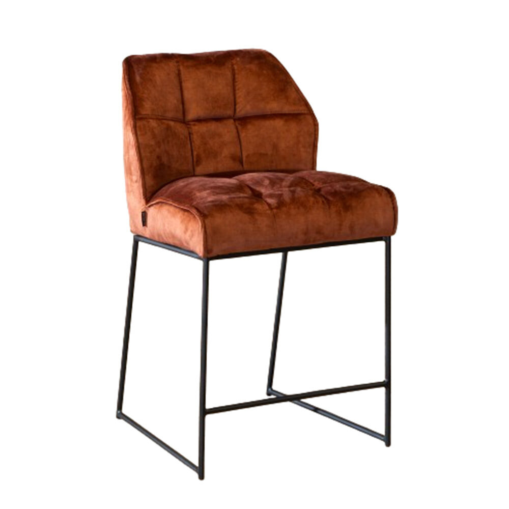 Barkruk Helvo velours koper 70 cm