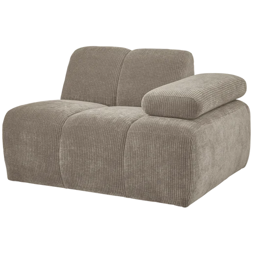 Bank Belloan naturel 1-zits rechts 124 cm