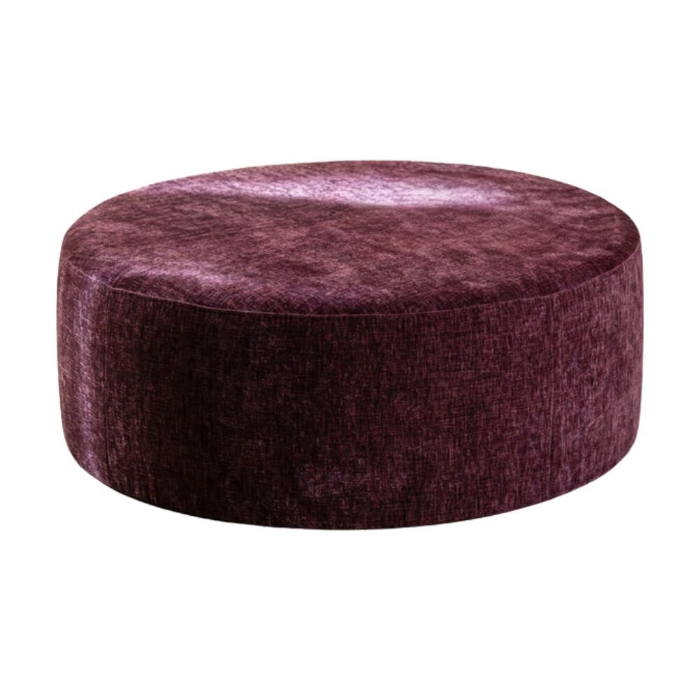 Poef Norvo chenille paars rond Ø100 cm