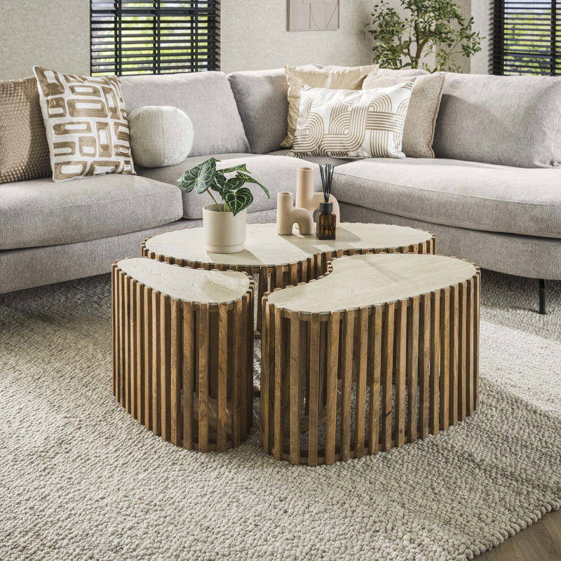 Salontafel Termi niervormig set van