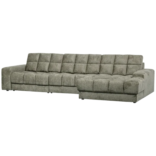 Chaise longue Belan polyester grijs rechts 316 cm