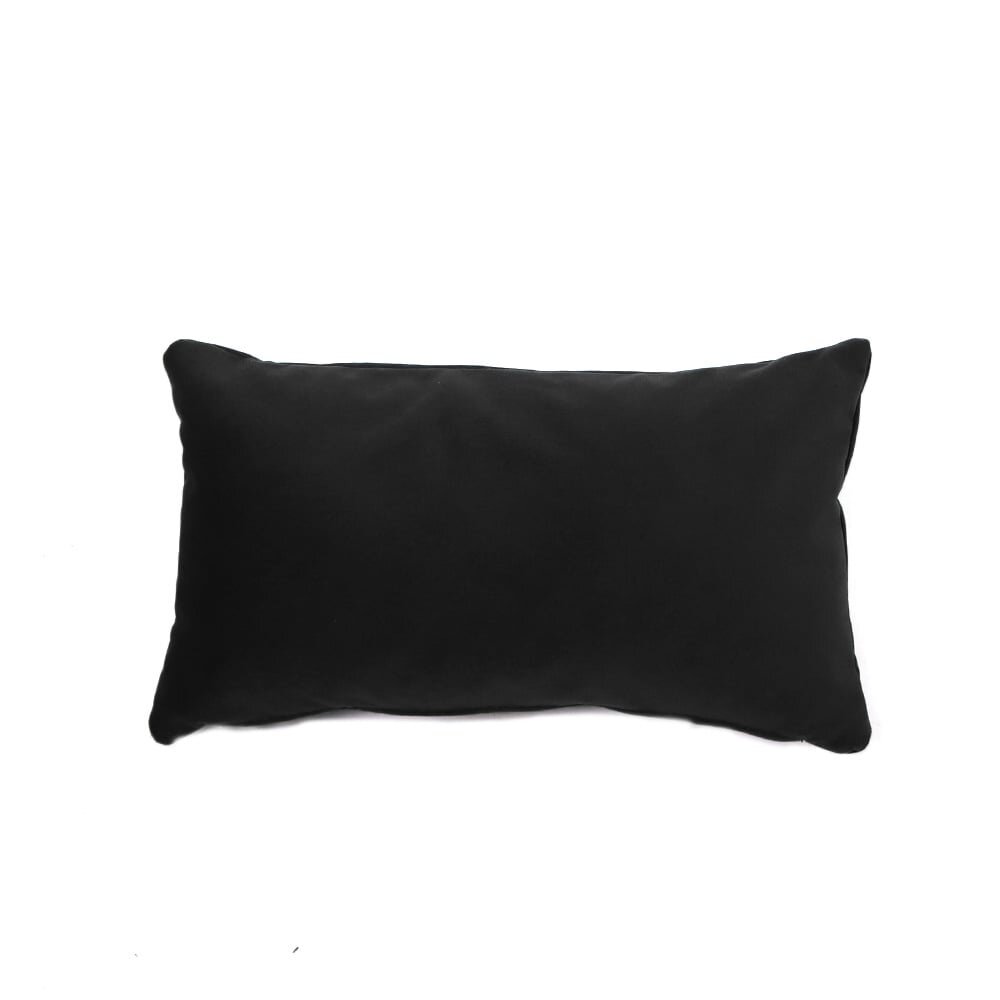 Kussen Alia velours zwart 25 × 45 cm