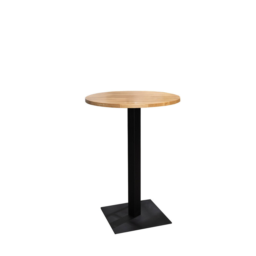 Bartafel Zanla eikenhout 80 × 108 cm rond Ø80 cm