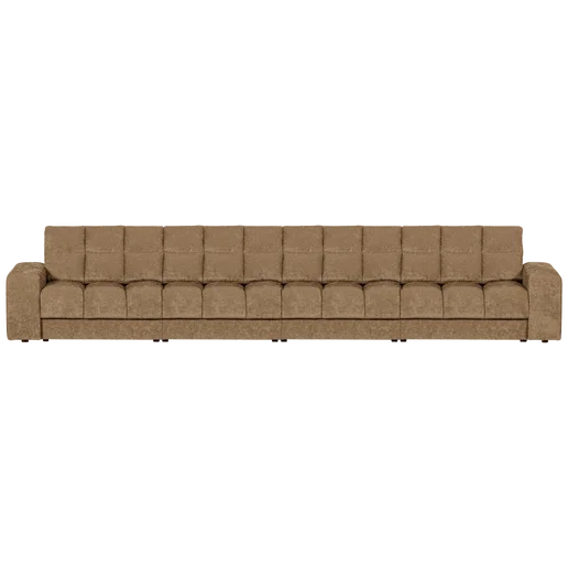 Bank Marsimi polyester naturel 4-zits