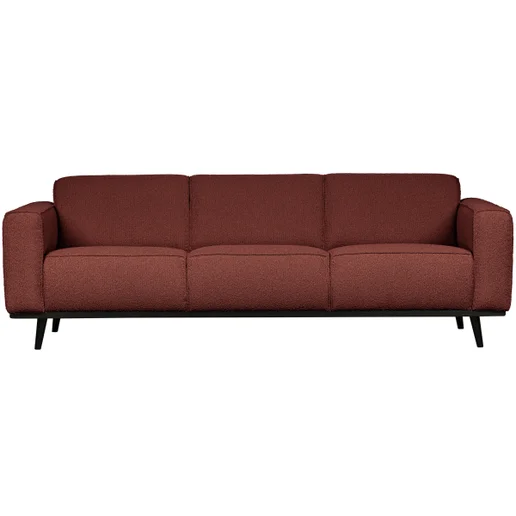 Bank Arsina polyester rood 3-zits 230 cm