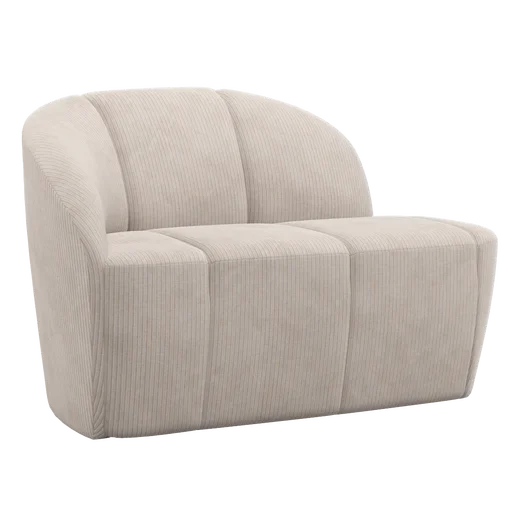Bankje Jasel beige 2-zits links