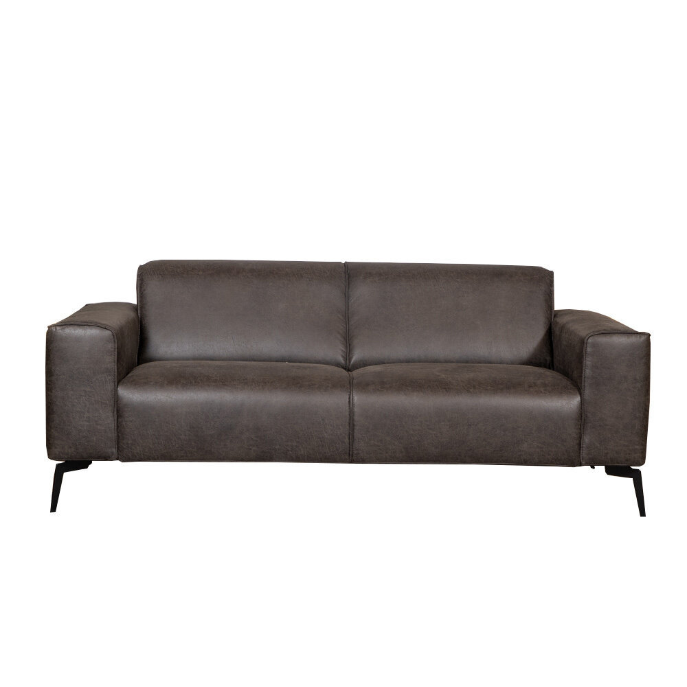 Bank Melia eco-leer antraciet 5-zits
