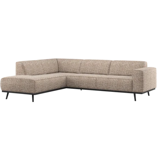 Hoekbank Braro bruin links 274 cm