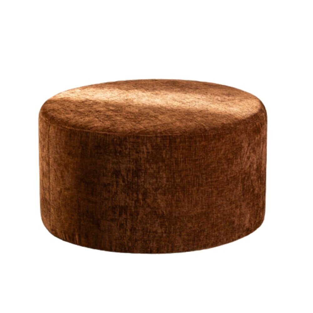 Poef Olto chenille koper rond Ø70 cm