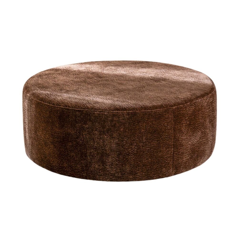 Poef Mela chenille mocha rond Ø100 cm