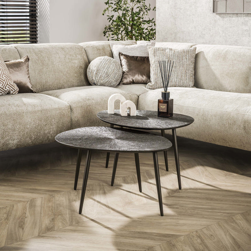 Salontafel Brae bruin set van