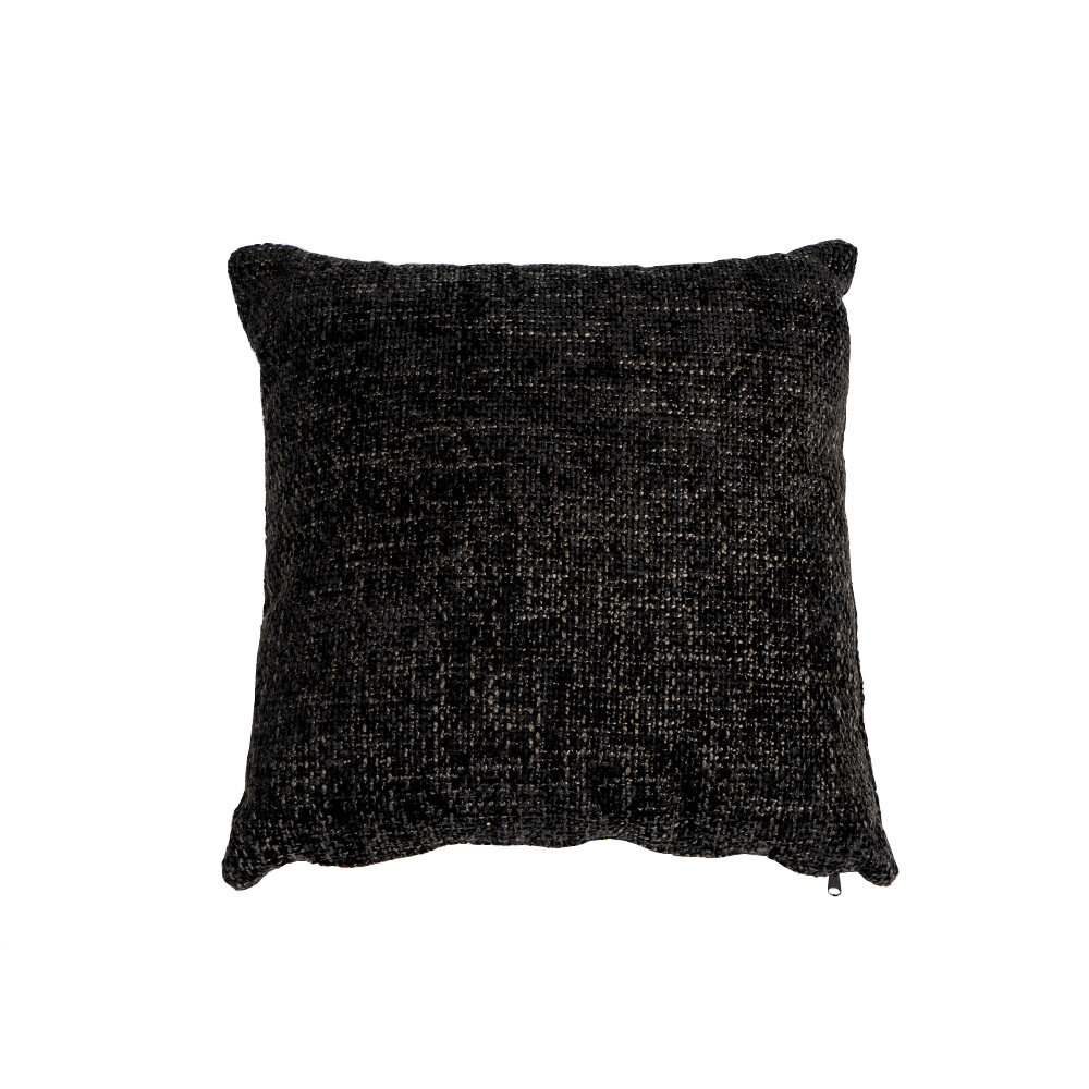 Kussen Helis chenille zwart 45 × 45 cm
