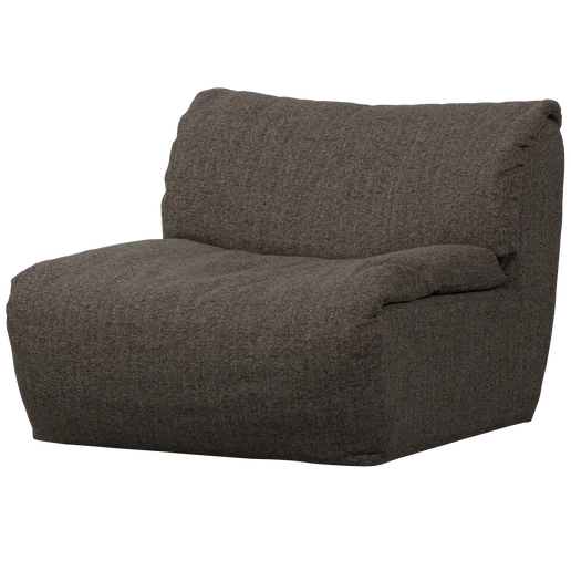 Bank Ulveis polyester grijs 1-zits