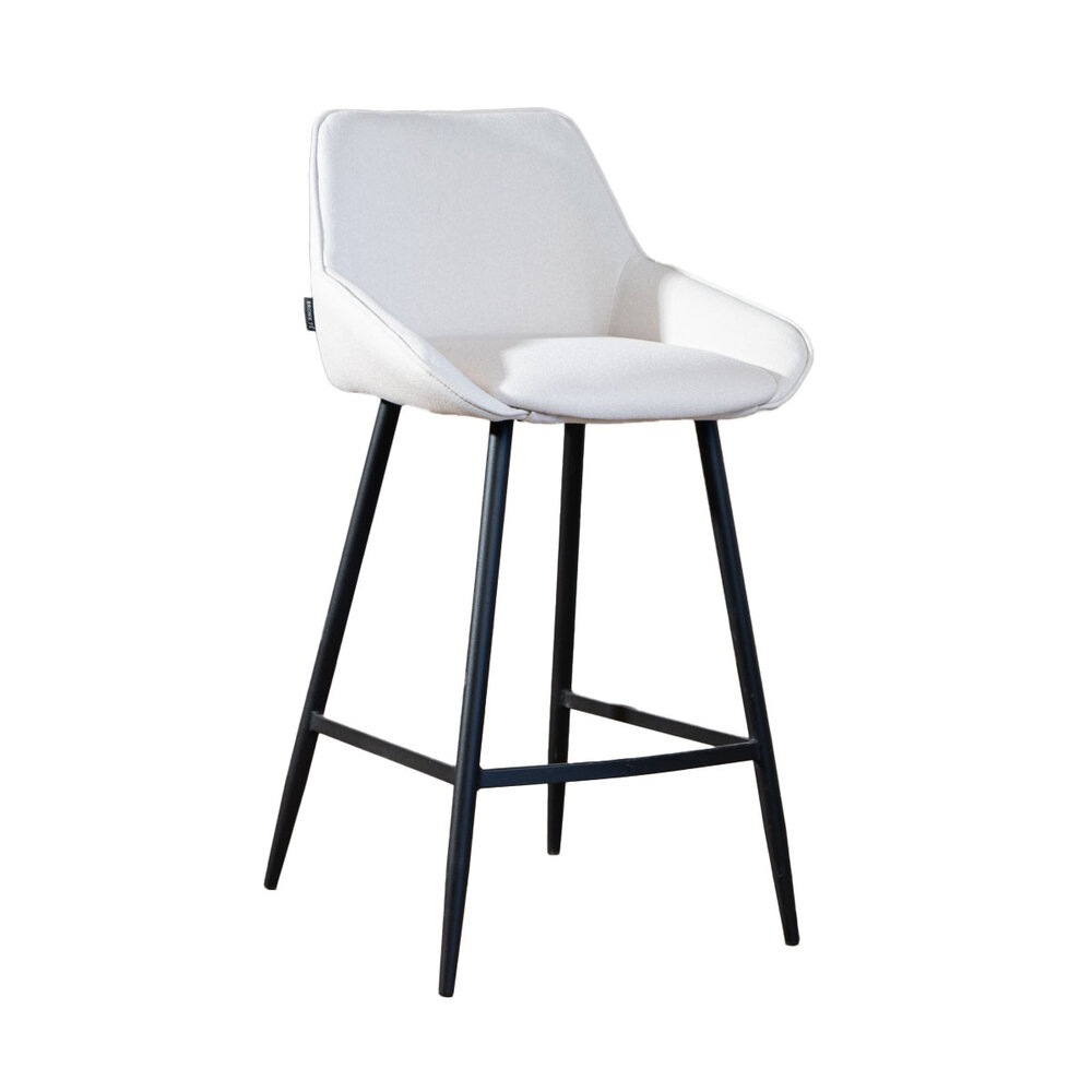 Barkruk Alto gerecycled polyester gebroken wit 68 cm