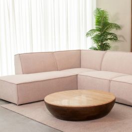 Salontafel Delon travertin espresso 90 cm