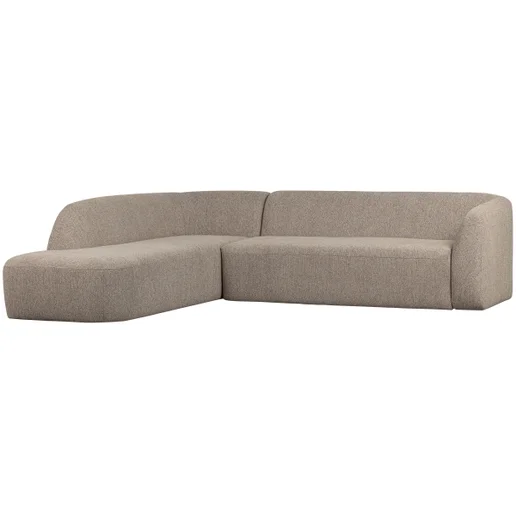 Hoekbank Fio polyester naturel links 274 cm