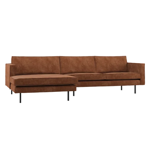 Chaise longue Norla geel links 300 cm