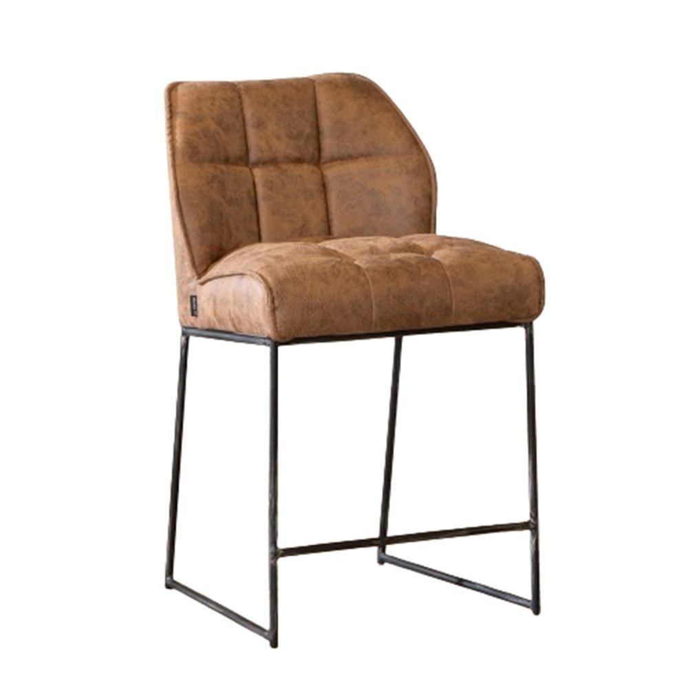 Barkruk Lore microvezel cognac 70 cm