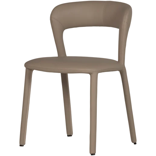 Eetkamerstoel Leve kunstleer beige