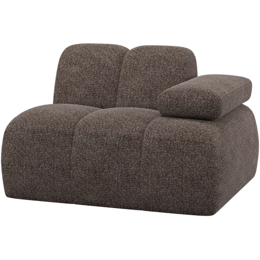 Bank Delmola chenille 1-zits rechts