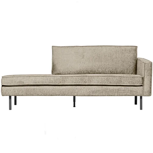 Chaise longue Palel polyester beige rechts 203 cm