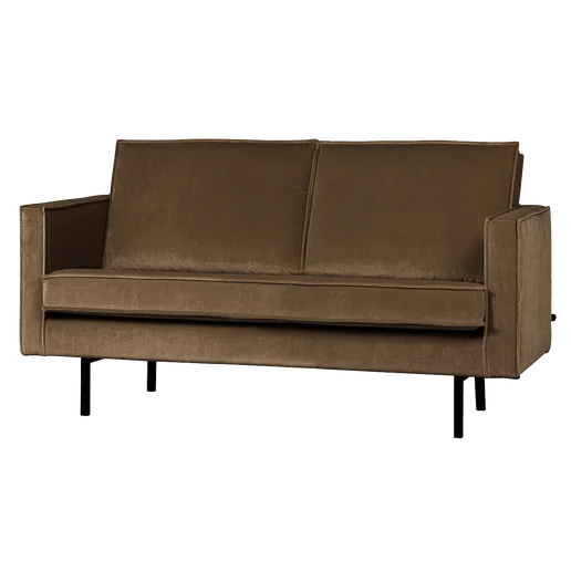 Bank Zanto velours 2-zits 150 × 85 cm hoog
